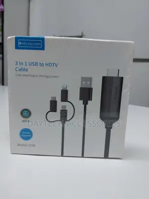 Mirascreen Phone Wireless 3-in-1 Usb to Hdmi Cable Adapter Cable.