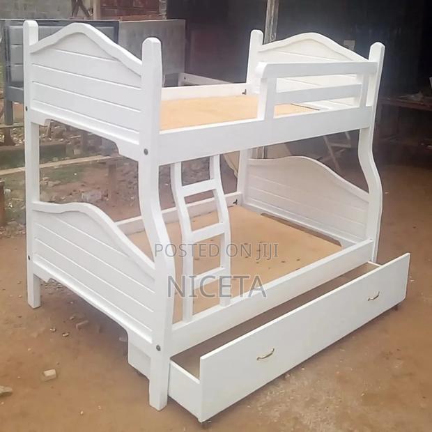 Bunk Bed 4by6/3.5^6 White With Storage - thumbnail 2