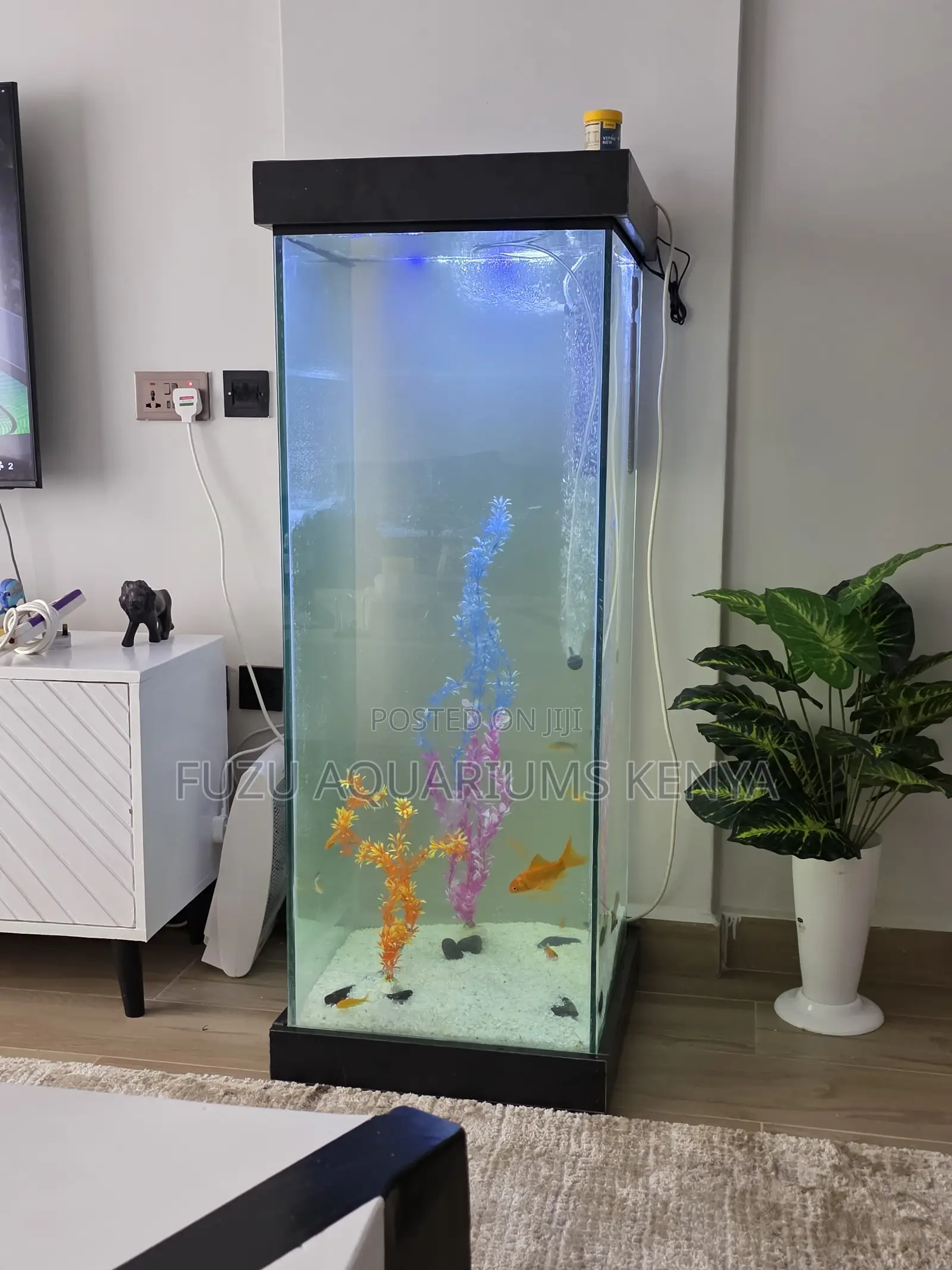 Elegant Fish Tower for Modern Living Spaces