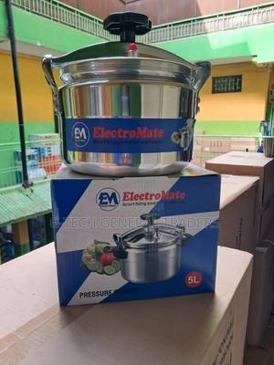 Electromate 5l Non Explosive 2 Handle Manual Pressure Cooker - thumbnail 2