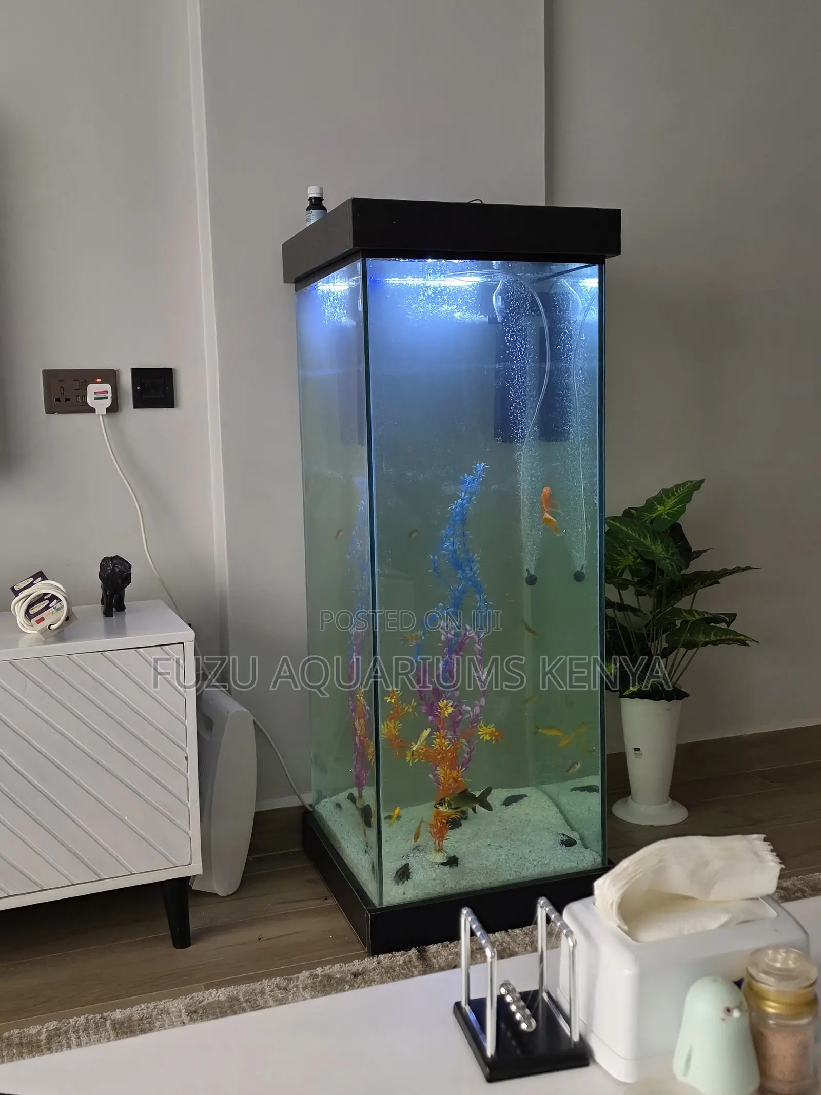 Compact Aquarium Tower – Big Style, Small Footprint