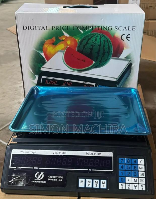 40kg Armless Acs Scale Black - main view