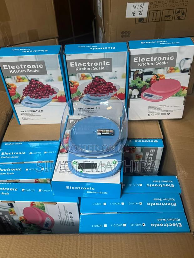 5kg Electronic Kitchen Scale With Glass Bowl - main view