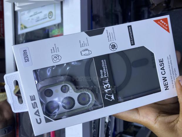 Ndmil Samsung Galaxy S23 Ultra Translucent Matte Magnetic Case - thumbnail 3