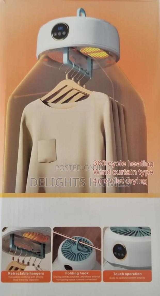 Portable Clothes Drying/Disinfection Machine With Timer-Dv - thumbnail 2