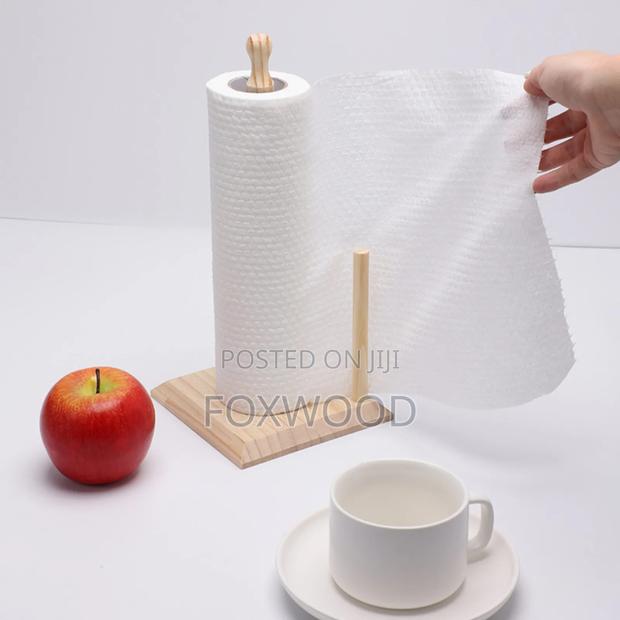 Bamboo Tissue Holder/Towel Holder - thumbnail 3