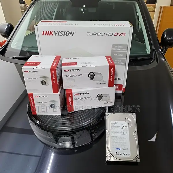 Hikvision 4ch DVR 1080p CCTV Kit for Office Security With 4 Cameras