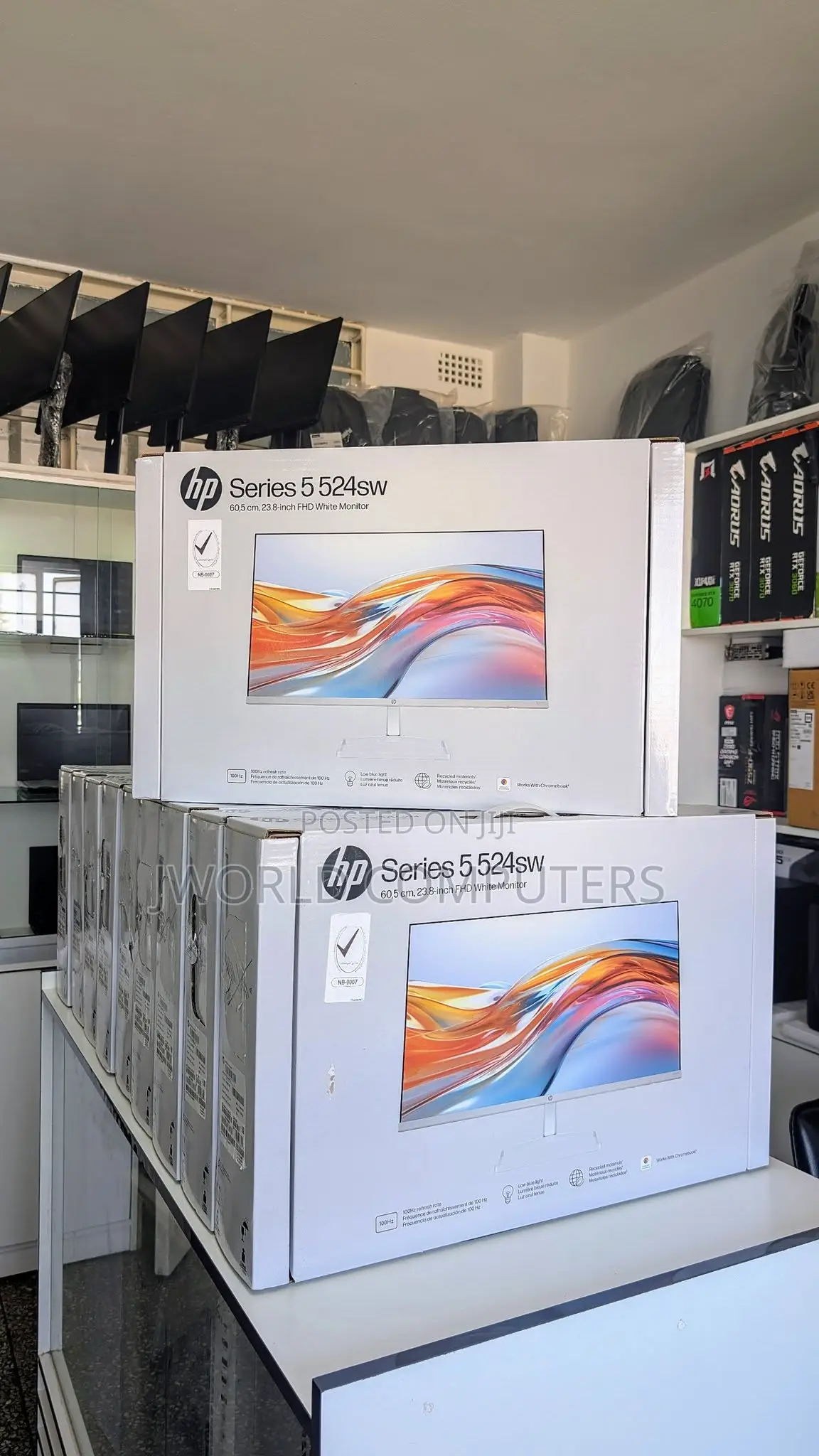Hp Series 5 524sw 23.8" FHD Monitor White Color Hp 524sw