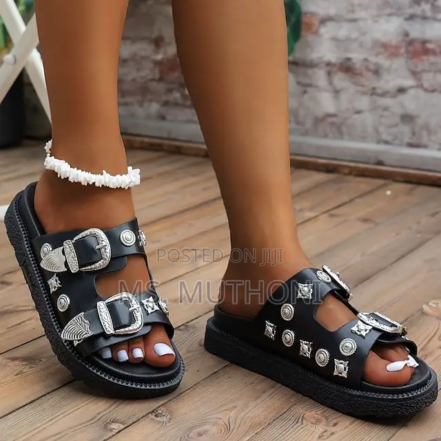 Studded Punk Sandals for Women Size 36-41