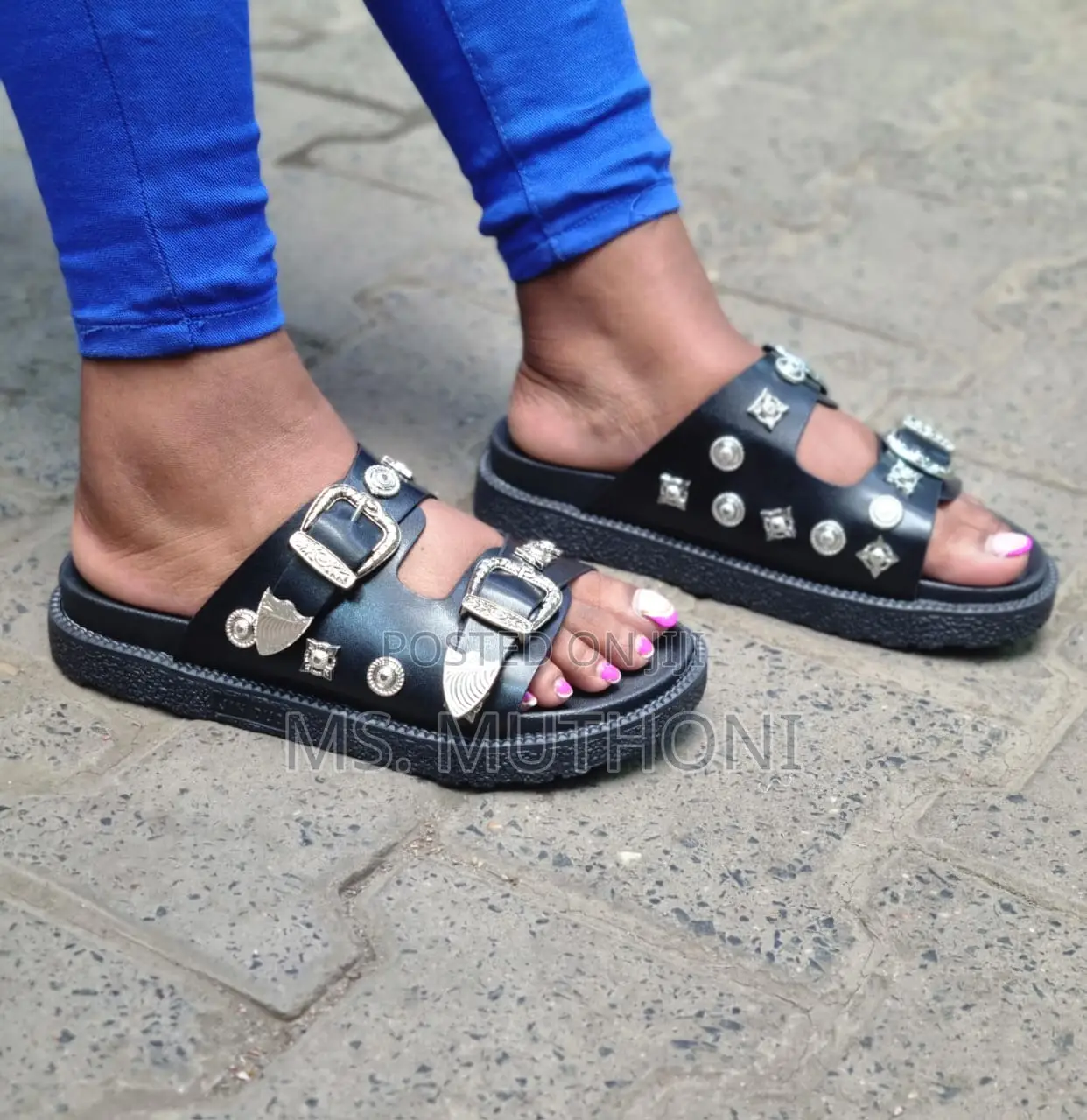 Studded Punk Sandals for Women Size 36-41