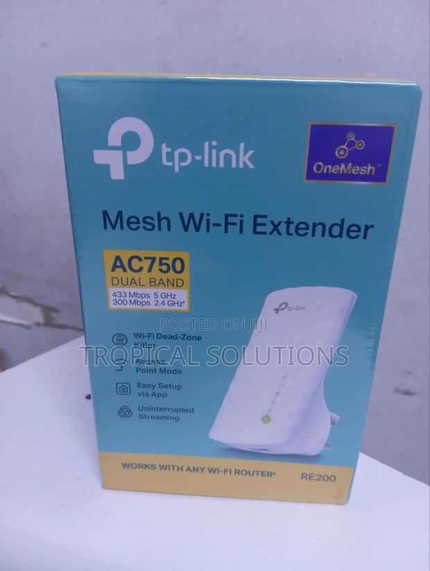 Tp-Link Ac750 Mesh Tl-Re200 N Wall Range Extender Re200 - main view