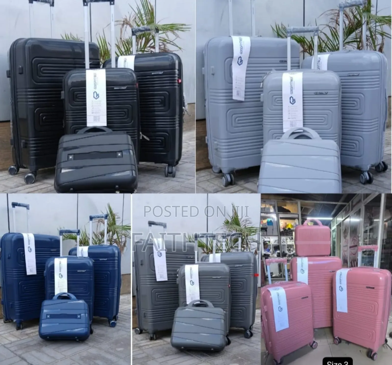 Rubber 4 in 1 Suitcase