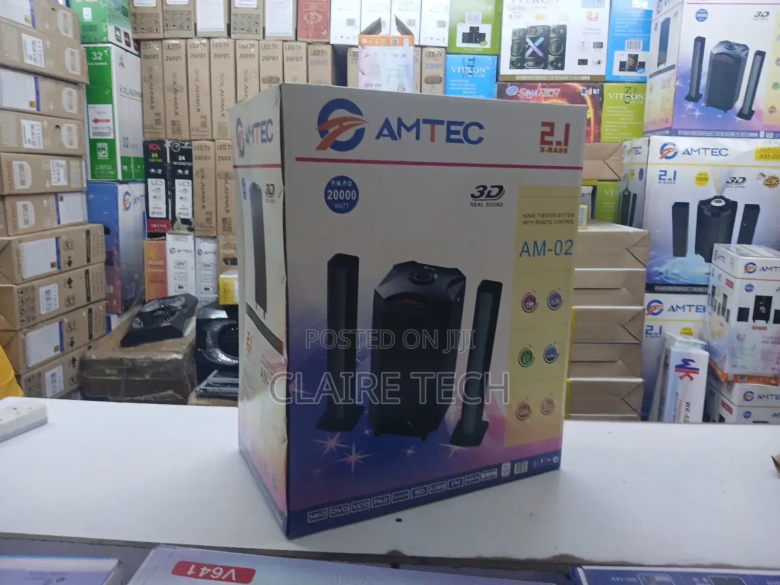 Amtec Am-02 Soundbar System,Fm,Bt,Usb-20000watts