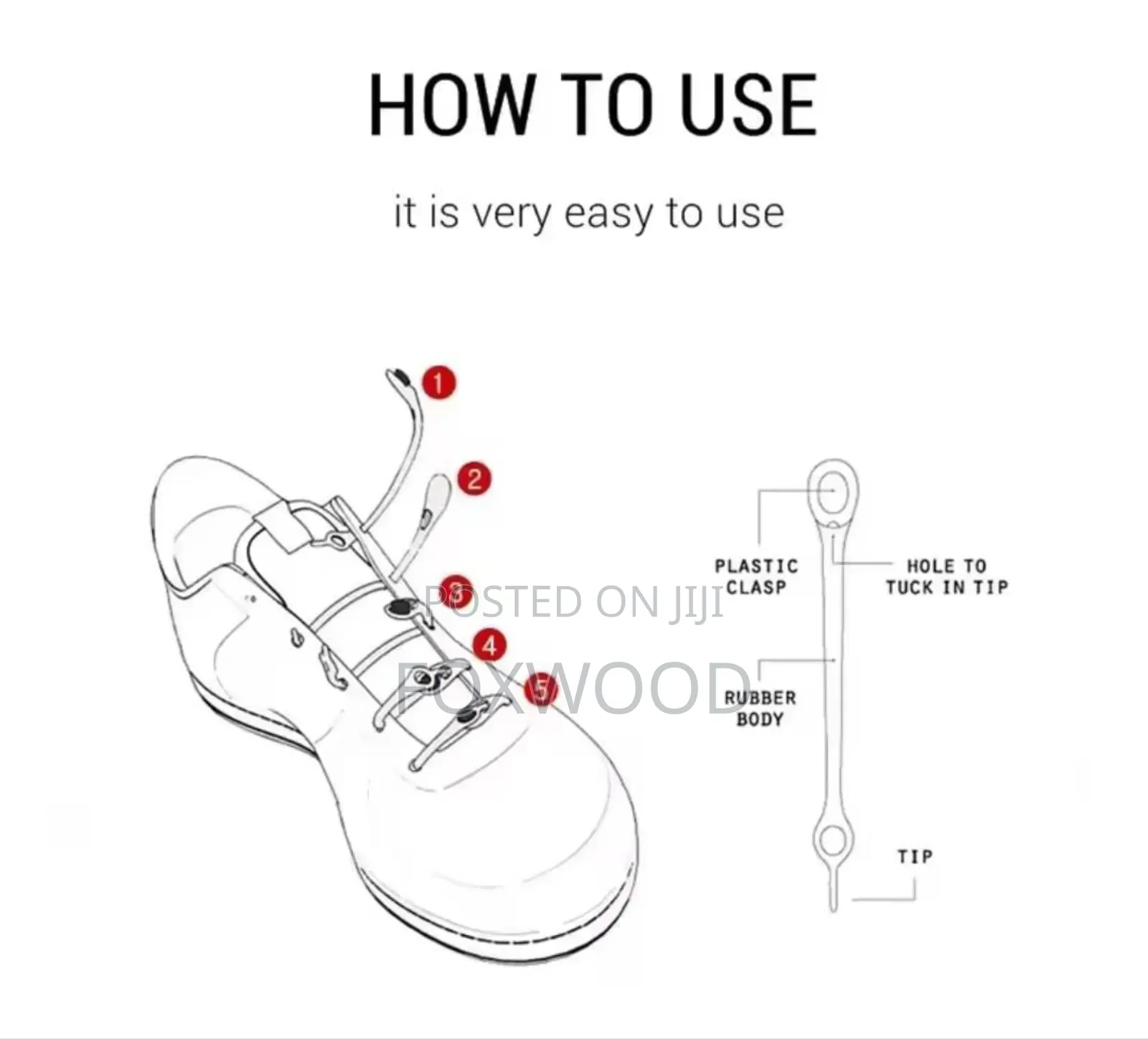 Lazy Silicone Stretch Shoe Laces 12pcs
