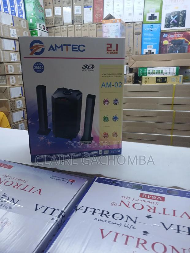 Amtec Am-02 Home Entertainment Subwoofer Sound System Bt/Fm/Usb/Sd - main view