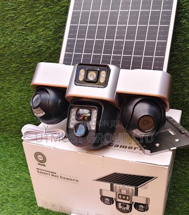 Triple Lens V380 4g Solar Camera – All Lens Movable via V380 App