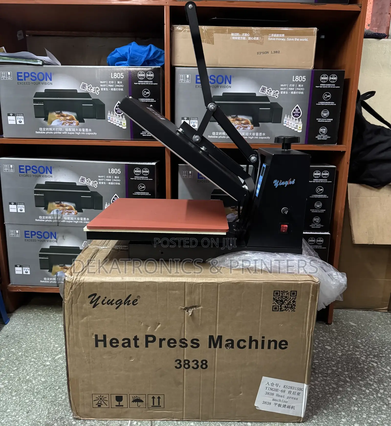 Yinghe 38*38 A3 Flatbed Sublimation Heat Press Machine