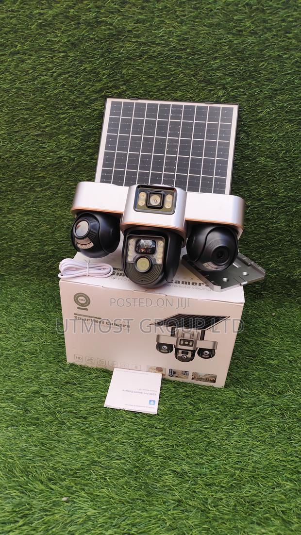 Solar 3-Lens PTZ Camera – Each Lens Rotates Separately via App - main view