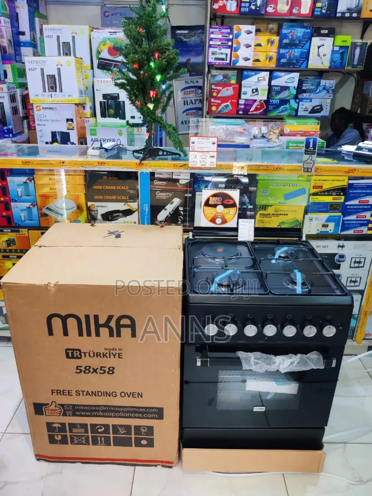 New Mika 58 by 58 Standing Cooker With Timer and Electric Oven