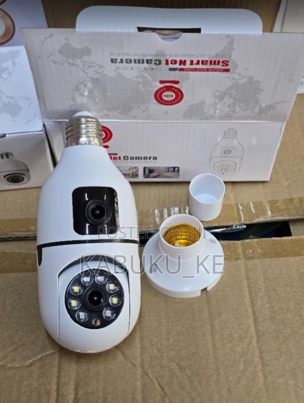 2mp+2mp V380 Bulb Wifi Indoor Camera Dual Lens