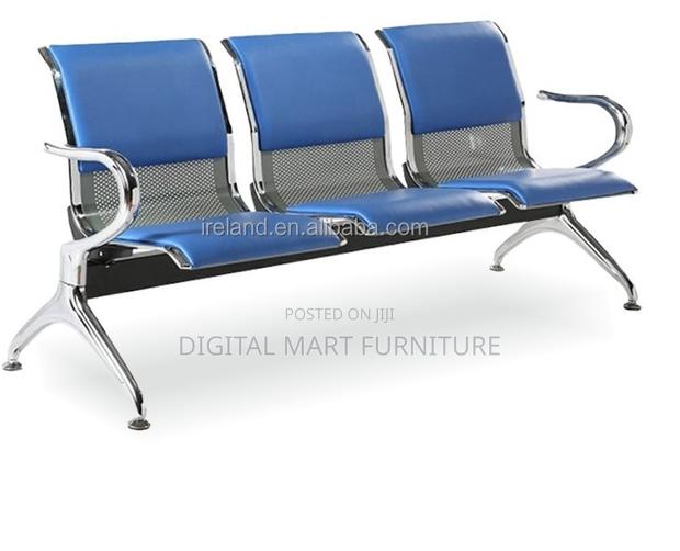 Office Bench: Black Leather Bench Seat - thumbnail 3