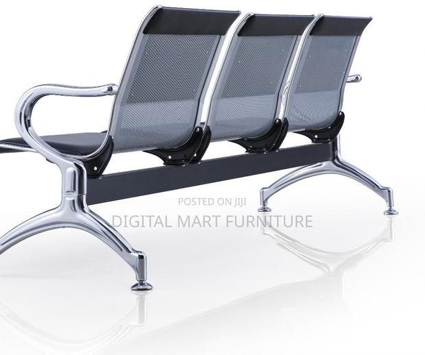Office Bench: Black Leather Bench Seat - thumbnail 10
