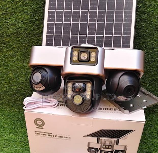 V380 4g Triple Lens Security Camera – Fully Rotatable Solar Model - main view