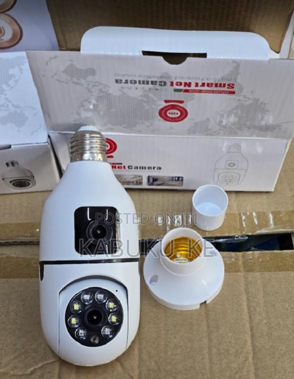 Dual Lens Wifi Bulb CCTV Camera - main view