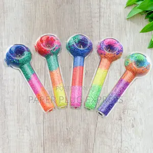 Hippculture Smoking Glass Pipes - Multicolored Beads