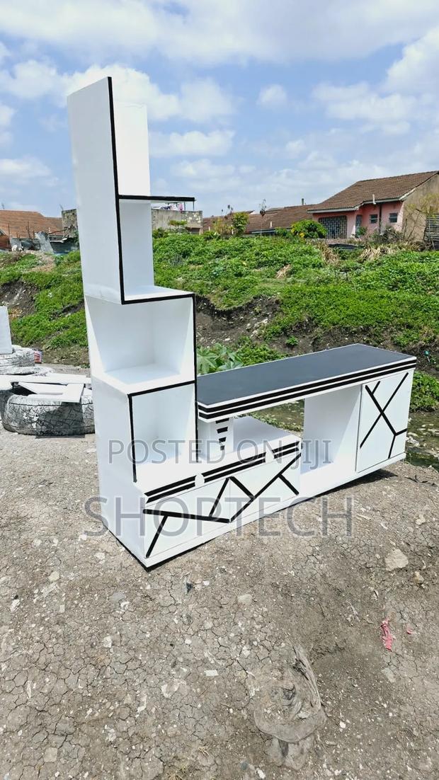 Executive Tv Stand With  Led Lights And Inbuilt Decor Stand Cabinet