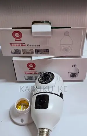 Dual Lens Wireless Bulb CCTV Camera