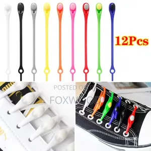 Lazy Silicone Stretch Shoe Laces 12pcs