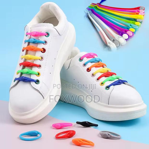 Lazy Silicone Stretch Shoe Laces 12pcs