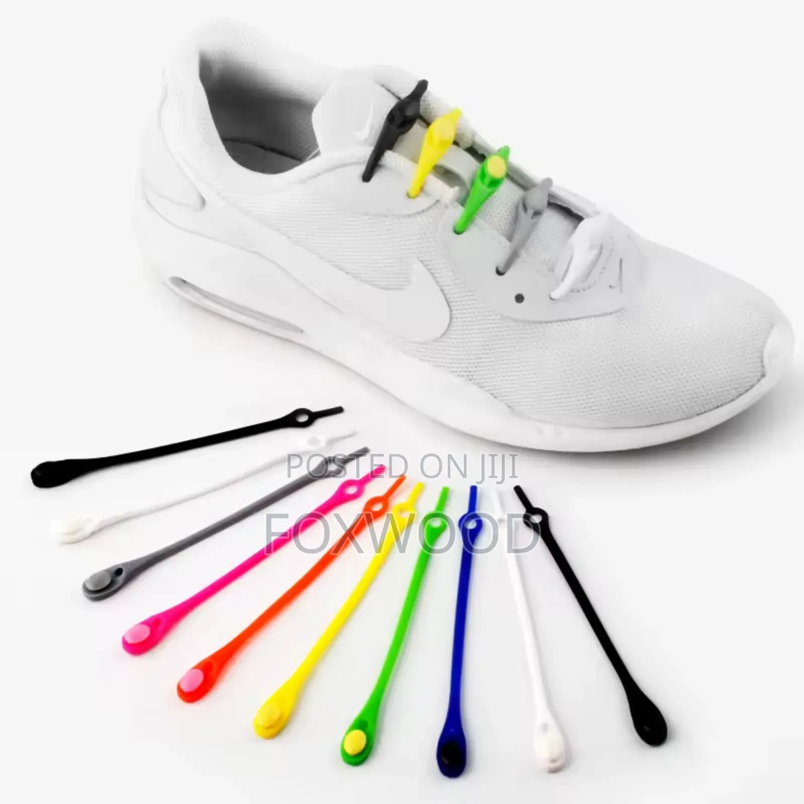 Lazy Silicone Stretch Shoe Laces 12pcs