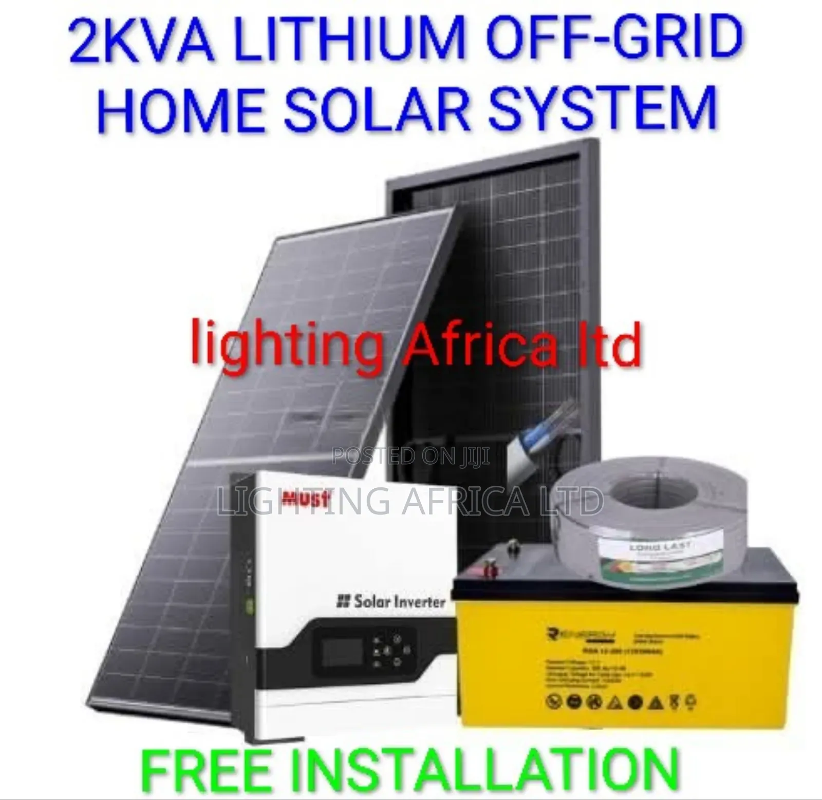 2.2kva Lithium Total Off-Grid Home Power System