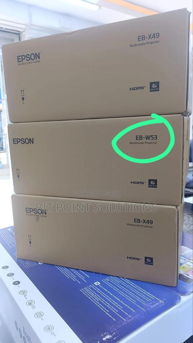 Epson Eb-W53 Projector 3lcd Wxga 4000 Lumens