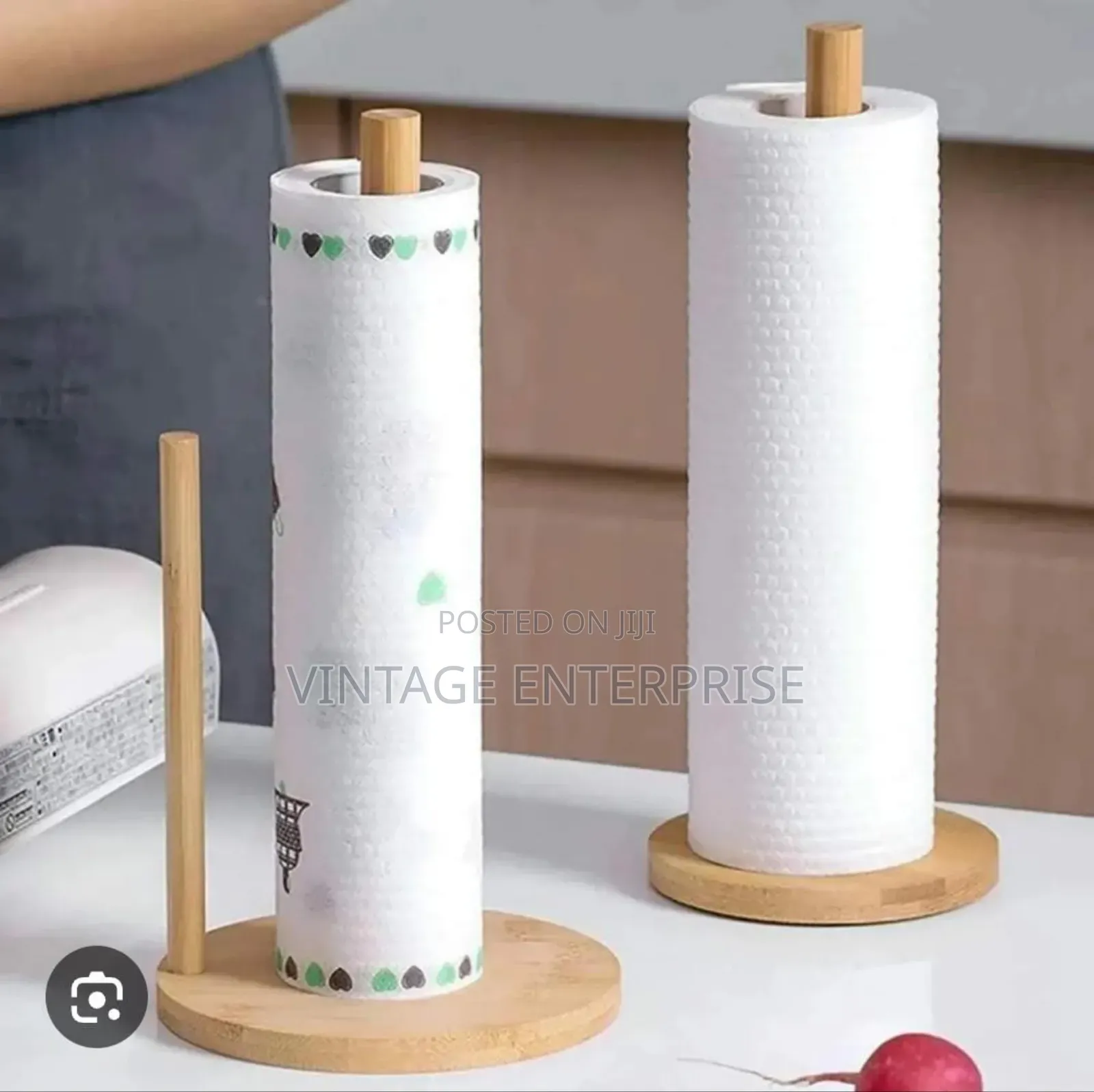 Wooden Kitchen Towel or Tissue Holder