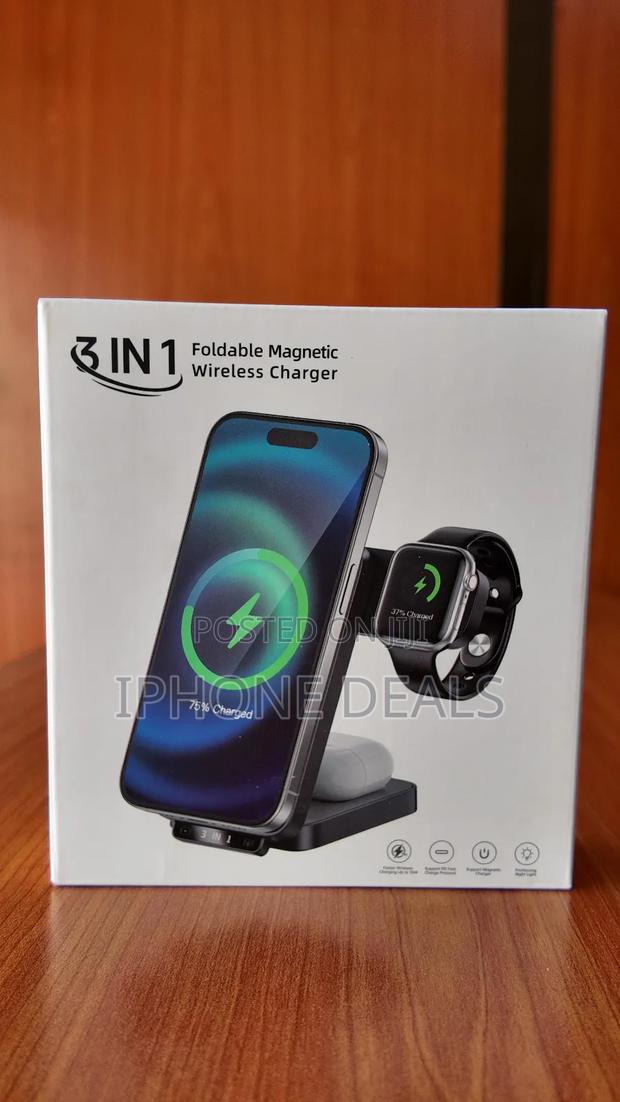 3 in 1 Foldable Magnetic Wireless Charger