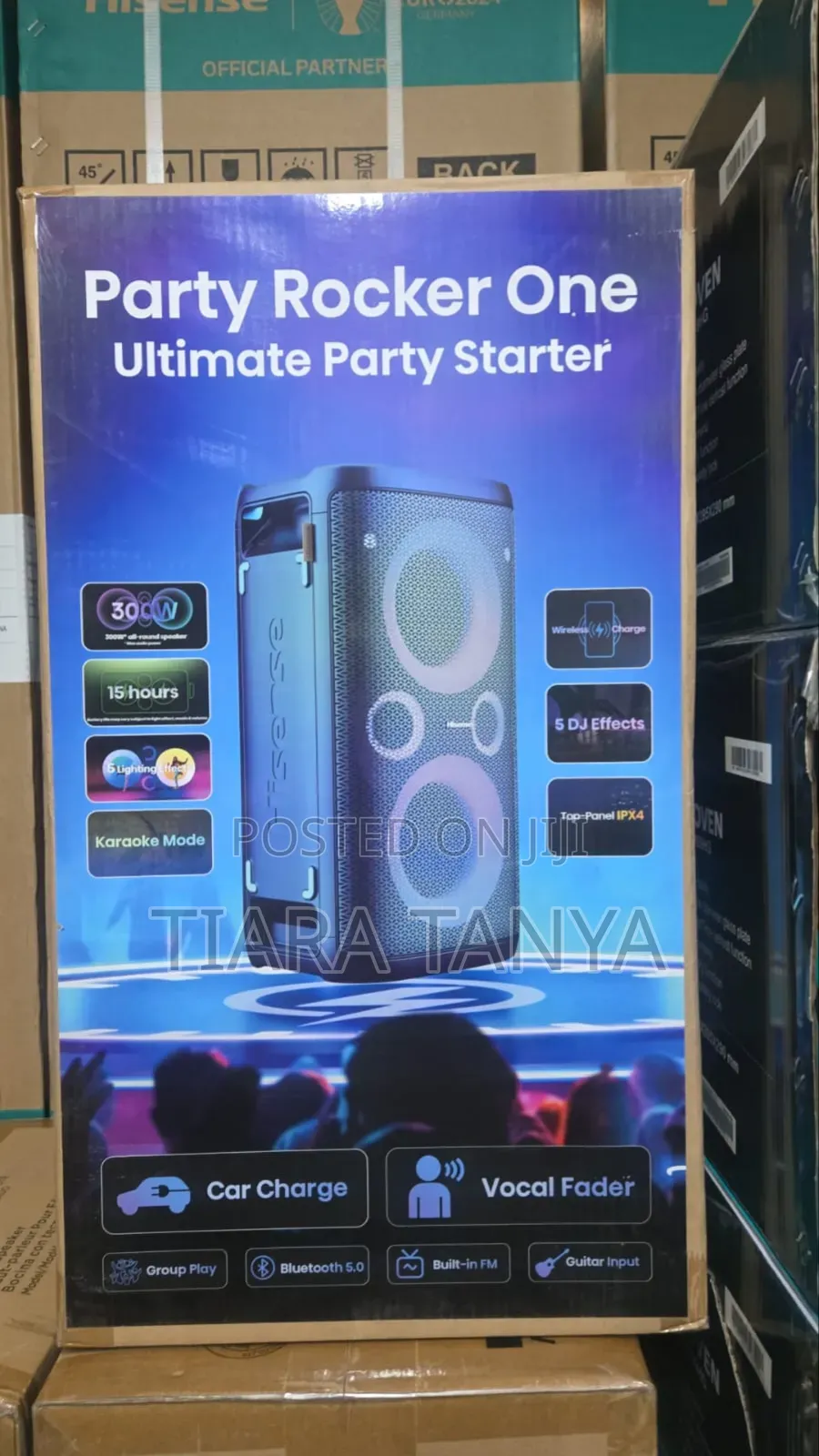 Hisense 300w Party Rocker 15 Hours Rechargeable
