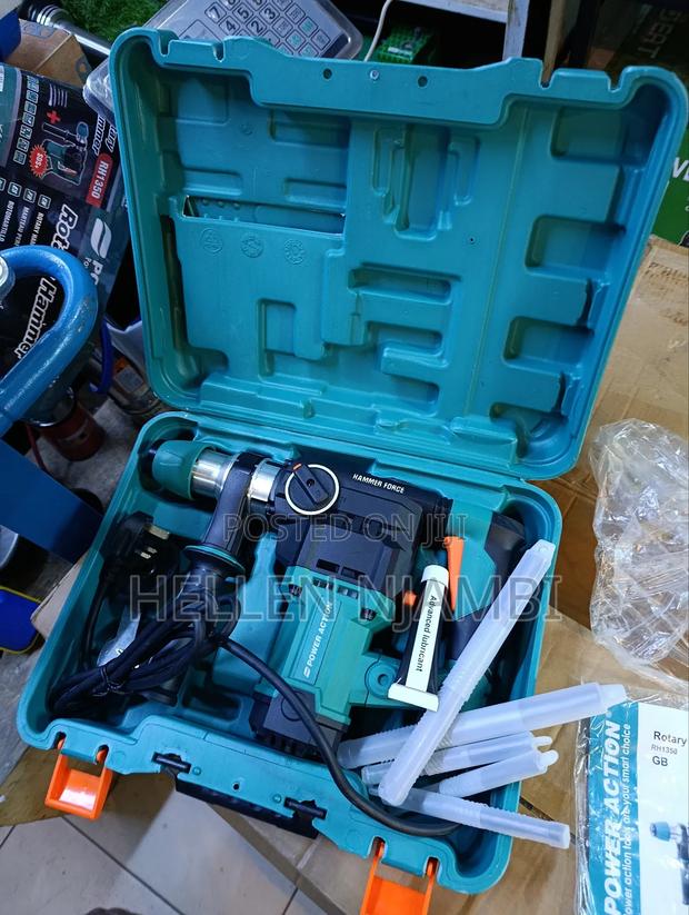 Power Action Rotary Hammer 1350watts With 5 Free Bits - main view
