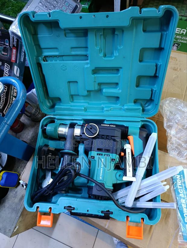 Power Action Rotary Hammer 1350watts With 5 Free Bits - thumbnail 2