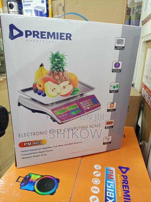 Premier 40kg Pm-401 Rechargeable Electronic Price Computing Scale - main view