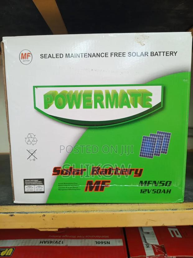 Powermate 12v 50ahmf Sealed Maintenance Free Solar Battery.