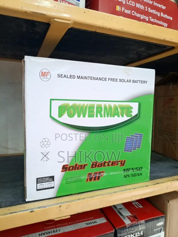 Powermate 12volts 50ah Mfn50 Sealed Maintenance Free Solar Battery.