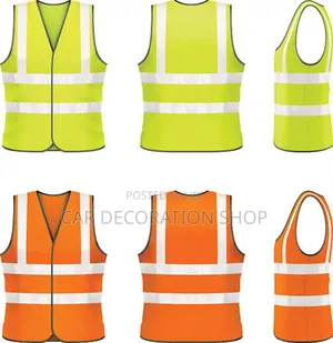 2pcs Unisex Sleeveless High Visibility Protective Safety Jacket