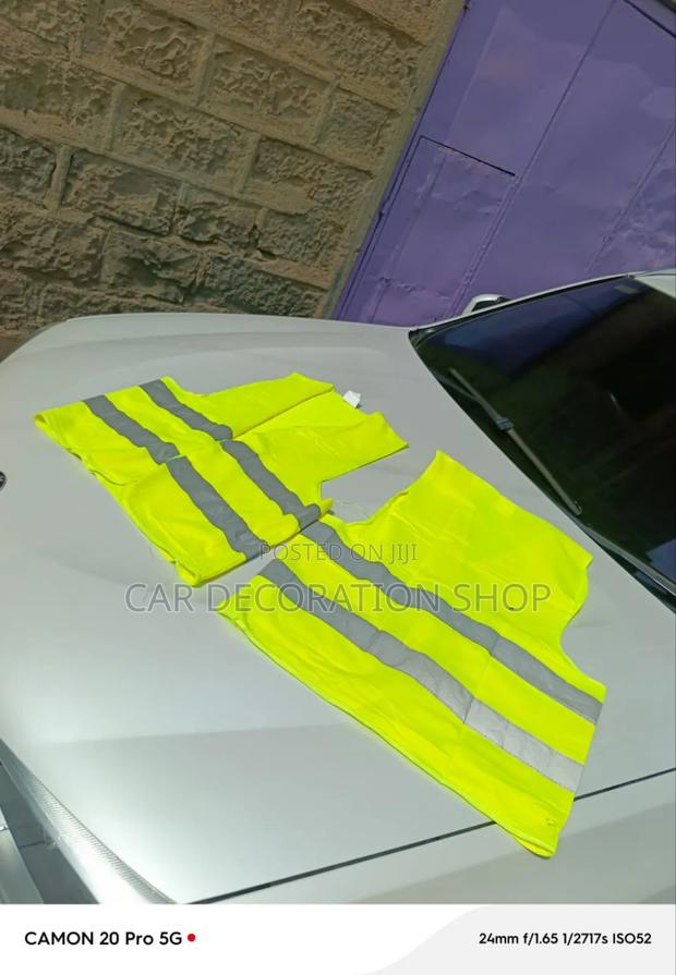 2pcs Unisex Sleeveless High Visibility Protective Safety Jacket - thumbnail 2