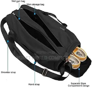 Men and Women Sports Gym Bag With Shoes Compartment
