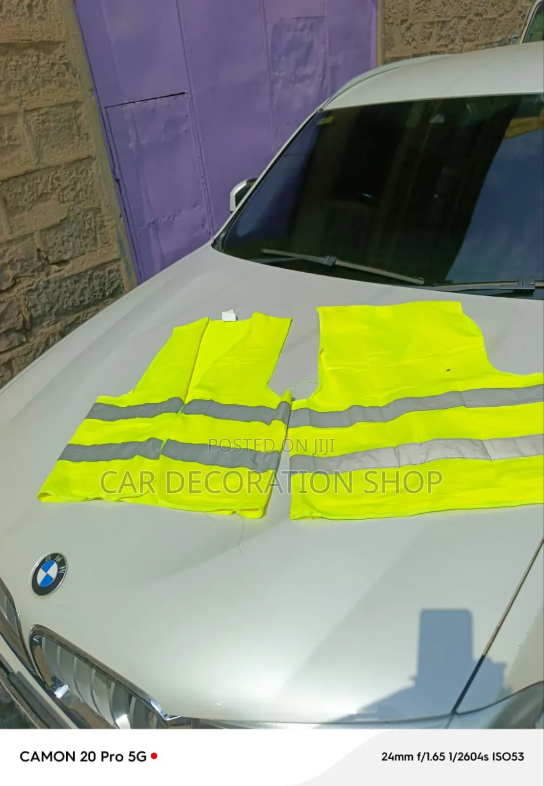 2pcs Fluorescent Reflector Warning Jacket