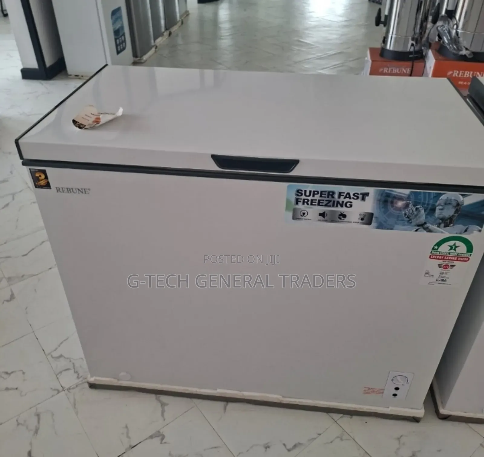 Rebune 250l Extra Large Capacity Energy Saver Chest Freezer