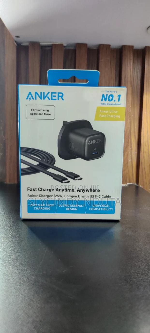 Anker Charger 25w, Compact With Usb -C Cable - main view